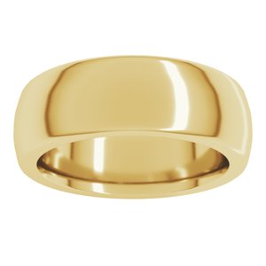 Heavyweight Comfort-Fit Half Round Band