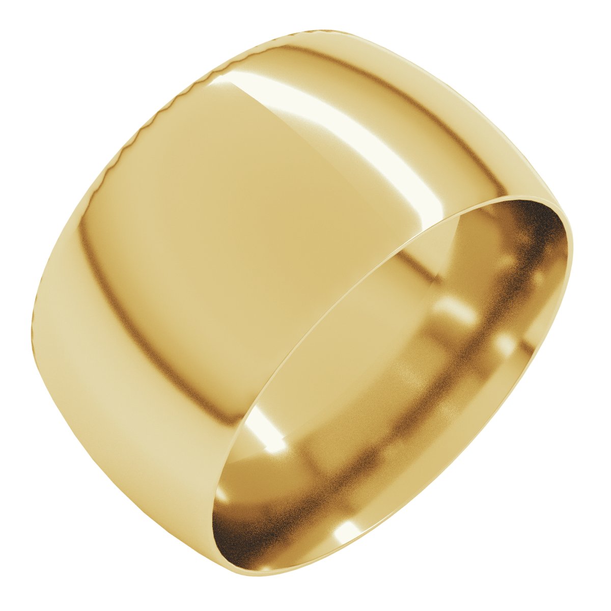 Lightweight Comfort-Fit Half Round Band