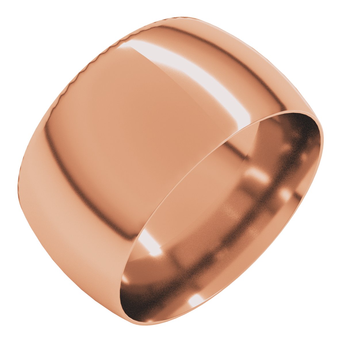 Lightweight Comfort-Fit Half Round Band