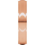 Stepped-Edge Comfort-Fit Half Round Band