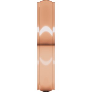 Stepped-Edge Comfort-Fit Half Round Band