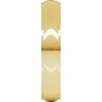 Stepped-Edge Comfort-Fit Half Round Band