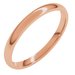 Lightweight Comfort-Fit Half Round Band