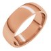 Lightweight Comfort-Fit Half Round Band