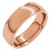 Stepped-Edge Comfort-Fit Half Round Band
