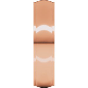 Stepped-Edge Comfort-Fit Half Round Band