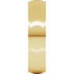 Stepped-Edge Comfort-Fit Half Round Band