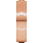 Stepped-Edge Comfort-Fit Half Round Band