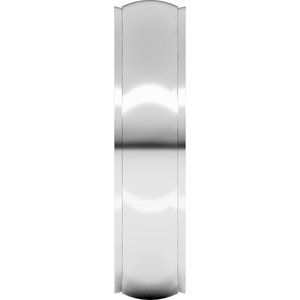 Stepped-Edge Comfort-Fit Half Round Band