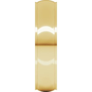 Stepped-Edge Comfort-Fit Half Round Band
