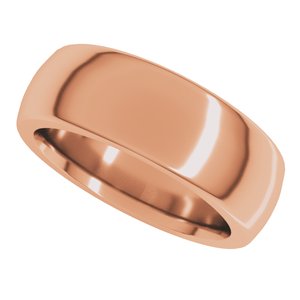 Heavyweight Comfort-Fit Half Round Band