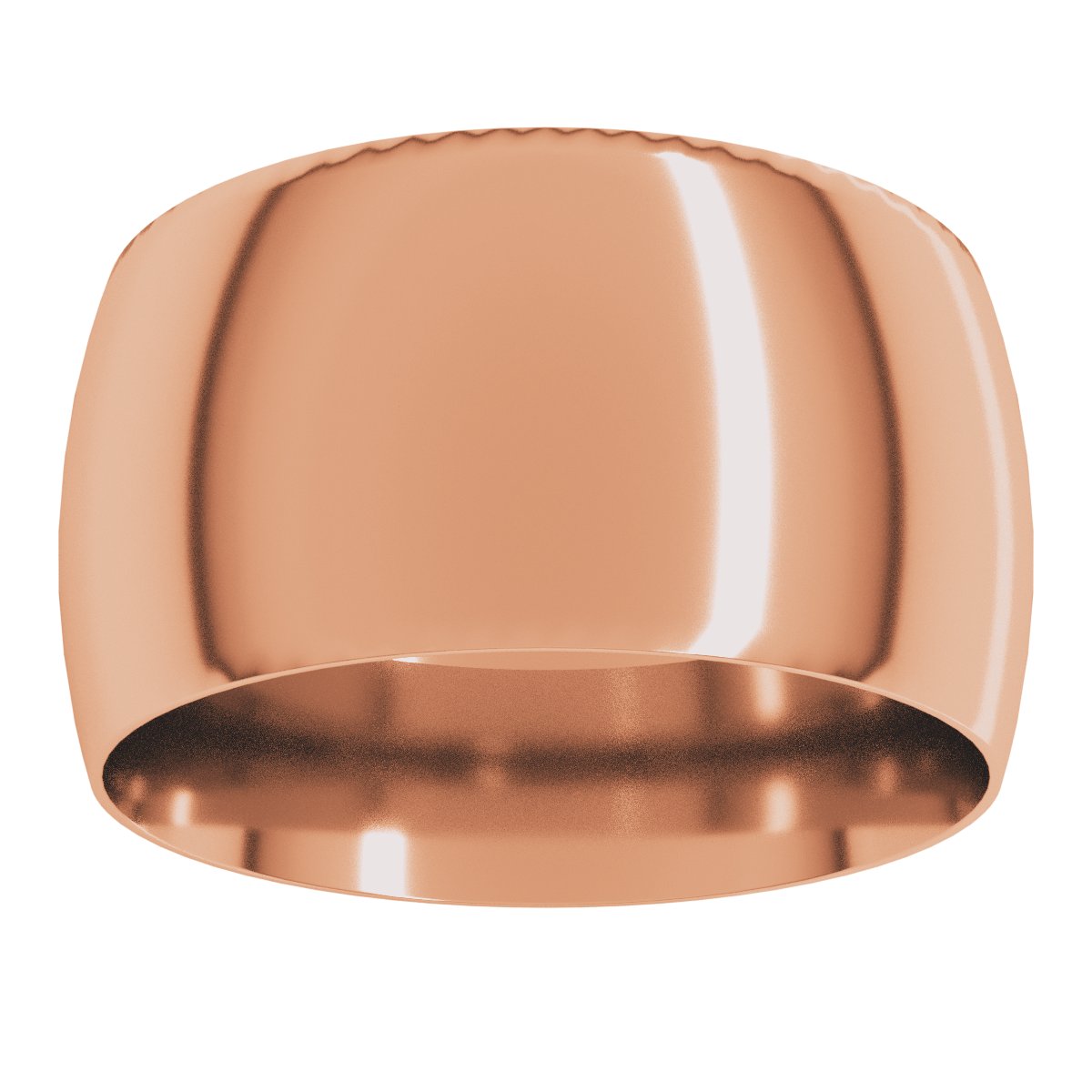 Lightweight Comfort-Fit Half Round Band