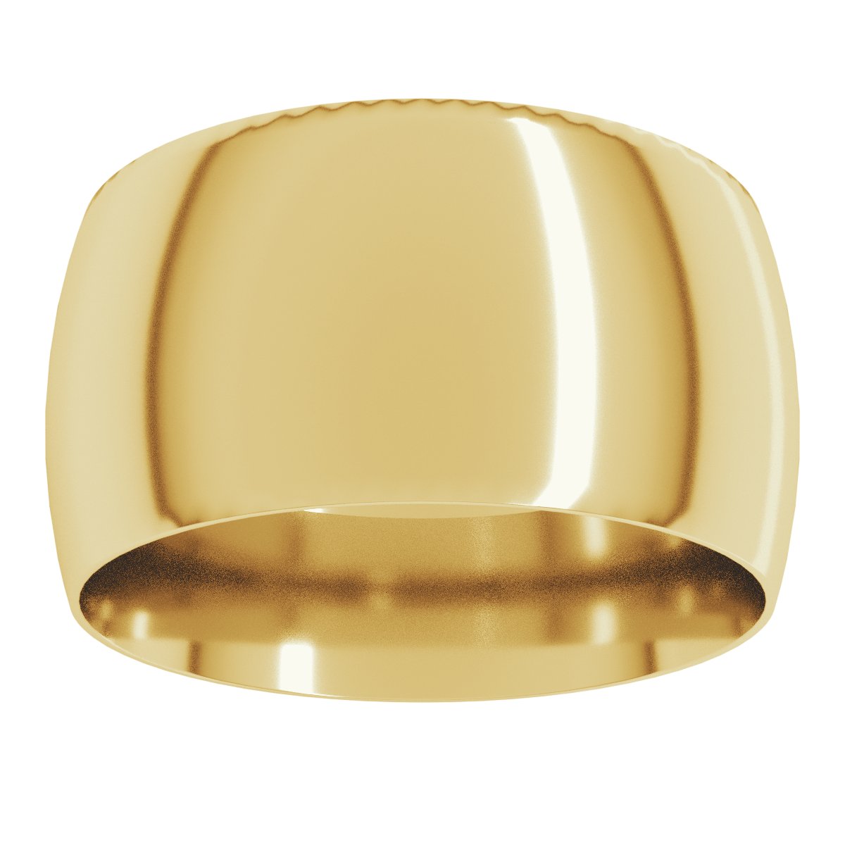 Lightweight Comfort-Fit Half Round Band