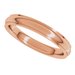 Stepped-Edge Comfort-Fit Half Round Band