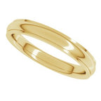 Stepped-Edge Comfort-Fit Half Round Band