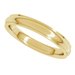 Stepped-Edge Comfort-Fit Half Round Band