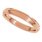 Stepped-Edge Comfort-Fit Half Round Band