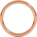 Stepped-Edge Comfort-Fit Half Round Band