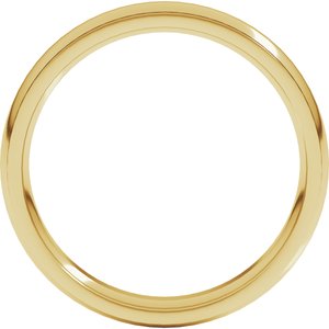 Stepped-Edge Comfort-Fit Half Round Band