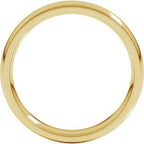 Stepped-Edge Comfort-Fit Half Round Band
