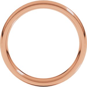 Stepped-Edge Comfort-Fit Half Round Band