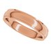 Stepped-Edge Comfort-Fit Half Round Band