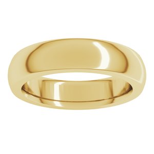 Heavyweight Comfort-Fit Half Round Band