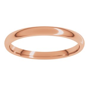 Lightweight Comfort-Fit Half Round Band