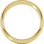 Lightweight Comfort-Fit Half Round Band