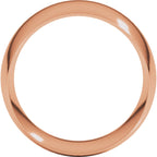 Lightweight Comfort-Fit Half Round Band