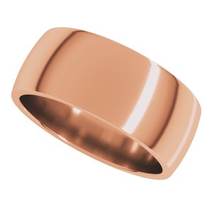 Lightweight Comfort-Fit Half Round Band