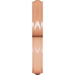 Stepped-Edge Comfort-Fit Half Round Band