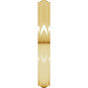Stepped-Edge Comfort-Fit Half Round Band