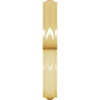 Stepped-Edge Comfort-Fit Half Round Band