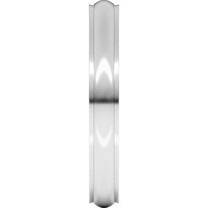 Stepped-Edge Comfort-Fit Half Round Band