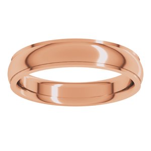 Stepped-Edge Comfort-Fit Half Round Band