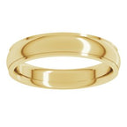 Stepped-Edge Comfort-Fit Half Round Band