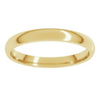 Lightweight Comfort-Fit Half Round Band