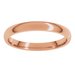 Lightweight Comfort-Fit Half Round Band