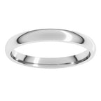 Lightweight Comfort-Fit Half Round Band