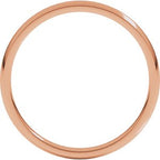 Lightweight Comfort-Fit Half Round Band