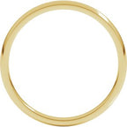 Lightweight Comfort-Fit Half Round Band