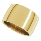 Lightweight Comfort-Fit Half Round Band
