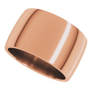 Lightweight Comfort-Fit Half Round Band