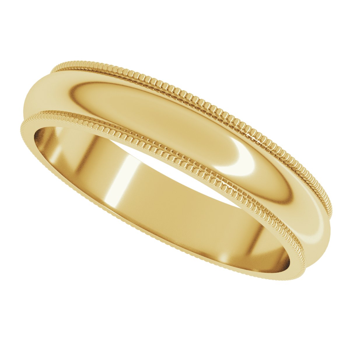 Milgrain Half Round Band
