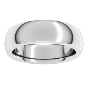 Heavyweight Comfort-Fit Half Round Band