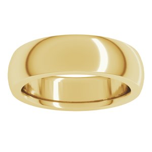 Heavyweight Comfort-Fit Half Round Band