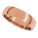Lightweight Comfort-Fit Half Round Band