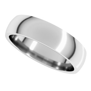 Lightweight Comfort-Fit Half Round Band