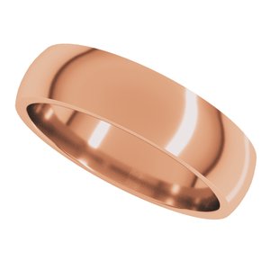 Lightweight Comfort-Fit Half Round Band